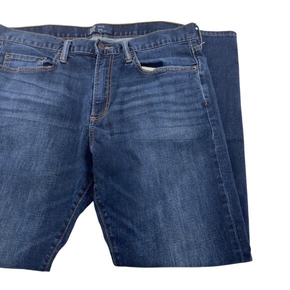 Gap Mens Slim Fit Blue Denim Jeans SZ 34x30 Stretch Cotton Blend Classic Design - Picture 13 of 14